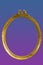 Oval baroque frame