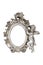 Oval baroque silver picture frame