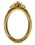 Oval classic golden picture baroque frame