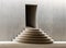 Oval concrete staircase and a passage door. Architectural modern art concept