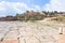 Oval forum in antique town Jerash in Jordan