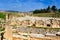 Oval forum, Roman ruins in the city of Jerash