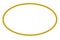 Oval frame from brown rope for your element design