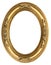 Oval Gold Picture Frame