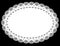 Oval Lace Doily Place Mat