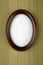 Oval picture frame