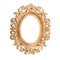 Oval picture frame