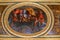 oval-shaped painting on the ceiling of the palace of Versailles France