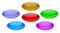 Oval Shiny Glass Web Buttons