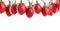 Oval tomatoes, vegetable banner, isolated