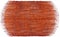 Oval weave grunge striped rug, mat,  doormat, carpet with fringe  in orange, brown colors isolated on white