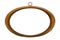 Oval wooden frame