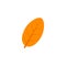 Ovate maple leaf flat icon