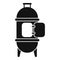 Oven smokehouse icon simple vector. Bbq grill