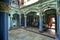 Over architectural heritage painted courtyard ; Uttarsanda ; Gujarat