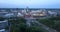 Over Durham North Carolina Downtown City Skyline at Dusk