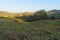 Over the hills and fields of Derbyshire on a bright winter morning