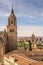 Over look New Cathedral Bell tower of Salamanca