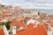 Over the red roofs of Lisboa, Portugal