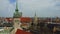 Over the rooftops of Munich - aerial view over the city