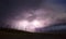 Over Tower Creek Thunderstorm Lightning Strikes Yellowstone National Park