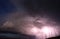 Over Tower Creek Thunderstorm Lightning Strikes Yellowstone NP
