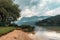 Overcast afternoon on Lake Bohinj, Slovenia