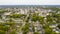 Overcast Day Aerial View over the Urban Downtown Area of Bowling Green Kentucky