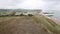 Overcast day West Bay uk Jurassic coast Dorset view to the east