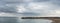 Overcast seashore panorama