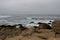 Overcast sky above the Pacific Ocean. 17 Mile Drive, California