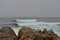 Overcast sky above the Pacific Ocean. 17 Mile Drive, California