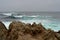 Overcast sky above the Pacific Ocean. 17 Mile Drive, California