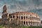 Overcast sky over the Coliseum in Rome