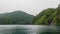 An overcast summers day on Lake Kozjak at Plitvice Lake