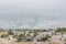Overcast view of the landscape of Guadalupe Mountains National Park