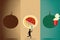 Overcoming emotional eating habits minimalism, created with Generative AI technology