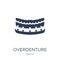 Overdenture icon. Trendy flat vector Overdenture icon on white b