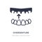 overdenture icon on white background. Simple element illustration from Dentist concept