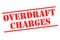 OVERDRAFT CHARGES Rubber Stamp