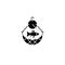 Overfishing black glyph icon