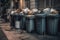 Overflowing Garbage Cans. Generative AI