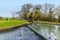 The overfow to a lock gate on the Grand Union Canal close to Welford, UK