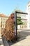 Overgrown tram stop in Budapest