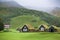 Overgrown Typical Rural Icelandic Houses