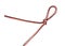 Overhand knot with draw-loop on synthetic rope