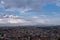 Overhanging panoramic view on city of ankara