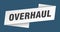 overhaul banner template. overhaul ribbon label.