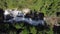 Overhead aerial shot of Chorrerón de Chuao a waterfall located two hours from the town of the same name