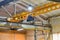 Overhead crane for lifting parts, assemblies and mechanisms at the factory